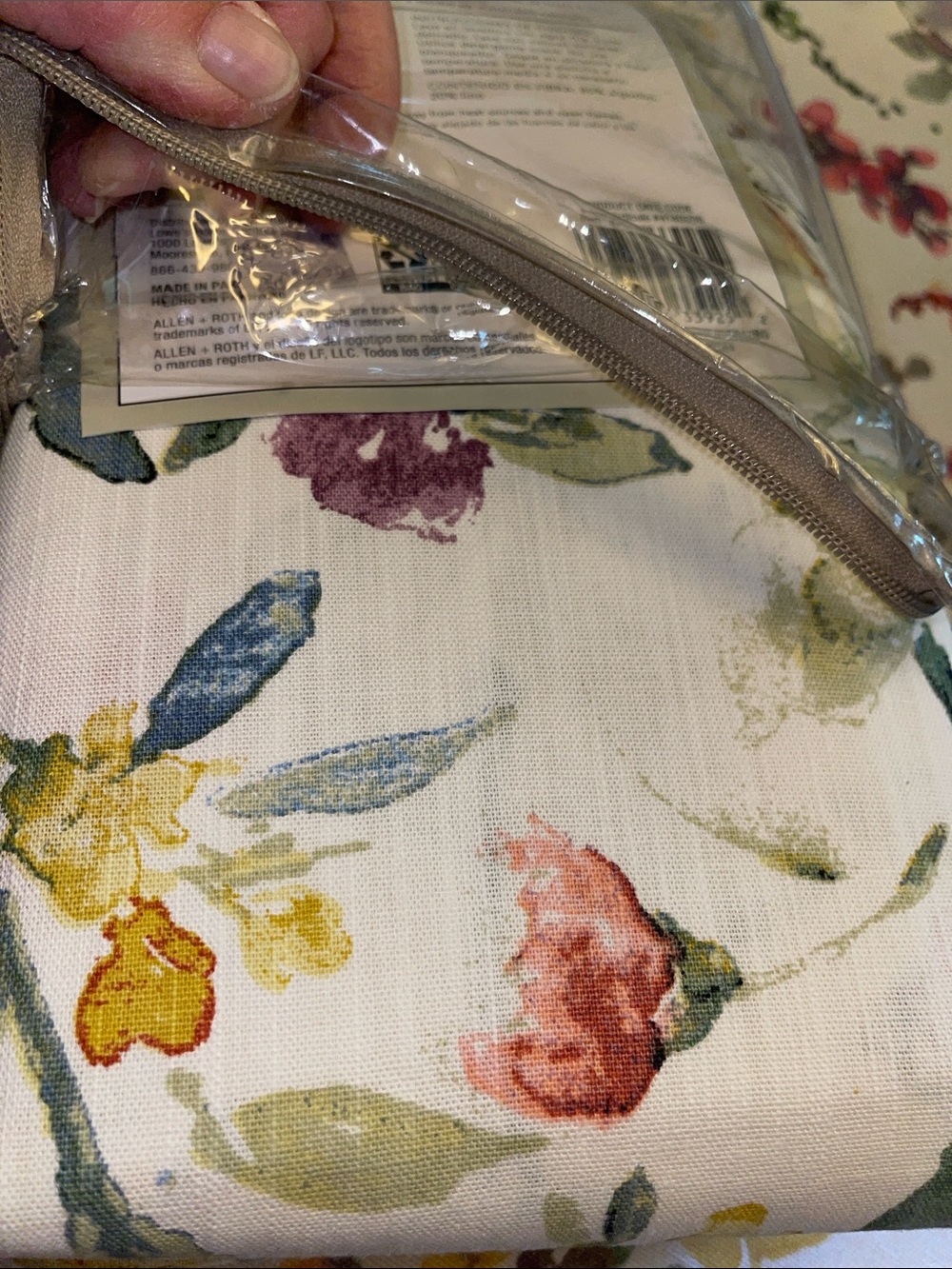 allen + roth Floral Light-Filtering Curtain Panels - Multicolor - Picture 8 of 8
